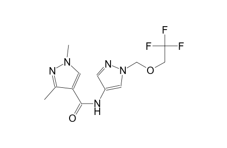1,3-dimethyl-N-{1-[(2,2,2-trifluoroethoxy)methyl]-1H-pyrazol-4-yl}-1H-pyrazole-4-carboxamide