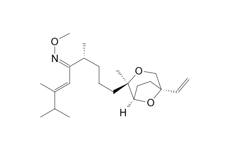3-Nonen-5-one, 9-(5-ethenyl-2-methyl-3,8-dioxabicyclo[3.2.1]oct-2-yl)-2,3,6-trimethyl-, O-methyloxime, [1R-[1.alpha.,2.beta.(3E,6R*),5.alpha.]]-