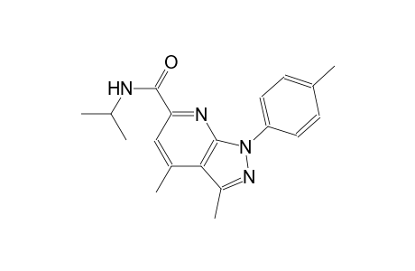 1H-pyrazolo[3,4-b]pyridine-6-carboxamide, 3,4-dimethyl-N-(1-methylethyl)-1-(4-methylphenyl)-