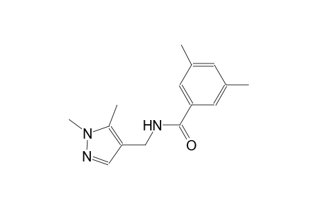 N-[(1,5-dimethyl-1H-pyrazol-4-yl)methyl]-3,5-dimethylbenzamide