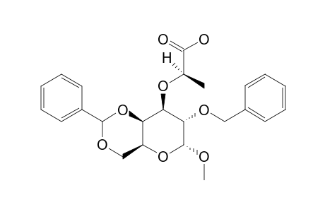 METHYL_2-O-BENZYL-4,6-BENZYLIDENE-3-O-[(S)]-1-CARBOXYETHYL]-ALPHA-D-GALACTOPYRANOSIDE
