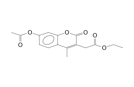 7-Acetoxy-3-ethoxycarbonylmethyl-4-methyl-coumarin