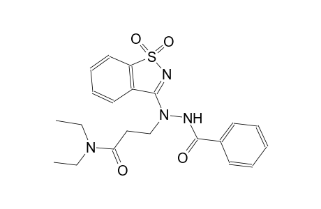 3-[2-benzoyl-1-(1,1-dioxido-1,2-benzisothiazol-3-yl)hydrazino]-N,N-diethylpropanamide