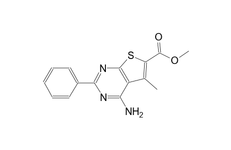 methyl 4-amino-5-methyl-2-phenylthieno[2,3-d]pyrimidine-6-carboxylate