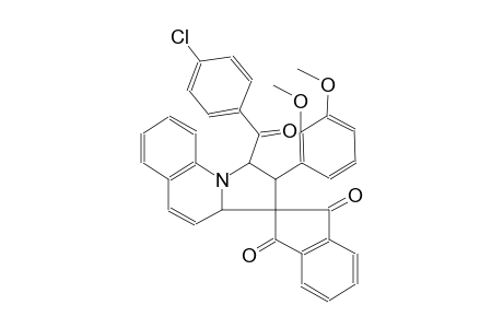 (1'R,2'R)-1'-(4-chlorobenzoyl)-2'-(2,3-dimethoxyphenyl)-2',3a'-dihydro-1'H-spiro[indene-2,3'-pyrrolo[1,2-a]quinoline]-1,3-dione