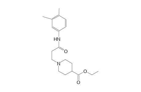 4-piperidinecarboxylic acid, 1-[3-[(3,4-dimethylphenyl)amino]-3-oxopropyl]-, ethyl ester