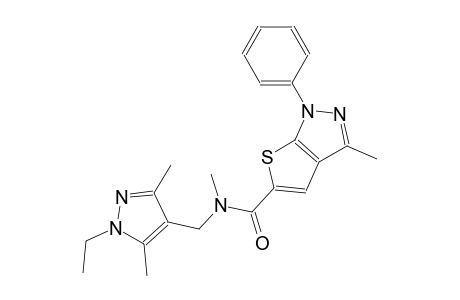 1H-thieno[2,3-c]pyrazole-5-carboxamide, N-[(1-ethyl-3,5-dimethyl-1H-pyrazol-4-yl)methyl]-N,3-dimethyl-1-phenyl-