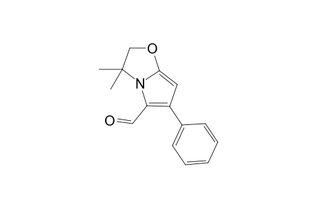 3,3-Dimethyl-6-phenyl-2,3-dihydrppyrrolo[2,1-b]-(1,3)-oxazole-5-carbaldehyde