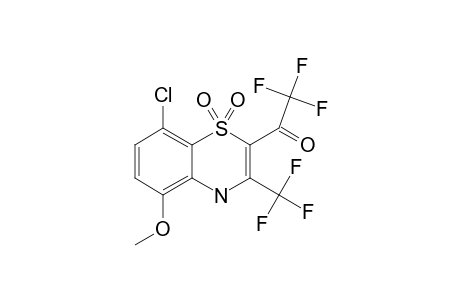 8-CHLORO-2-TRIFLUOROACETYL-3-TRIFLUOROMETHYL-5-METHOXY-4H-1,4-BENZOTHIAZINE-1,1-DIOXIDE
