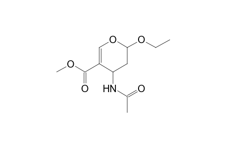 Methyl(2RS,4SR)-4-(acetylamino)-2-ethoxy-3,4-dihydro-2H-pyran-5-carboxylate
