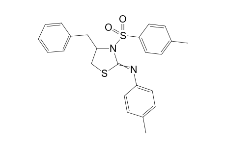 N-(4-Benzyl-3-tosylthiazolidin-2-ylidene)-4-methylbenzenamine