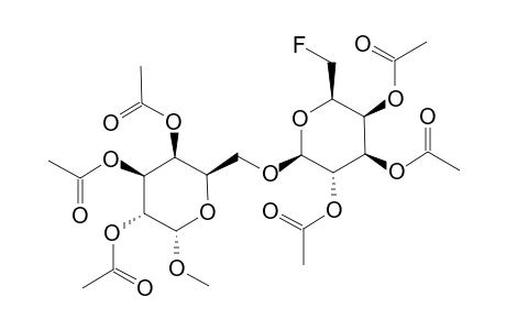 METHYL-2,3,4-TRI-O-ACETYL-6-O-(2',3',4'-TRI-O-ACETYL-6'-DEOXY-6'-FLUORO-BETA-D-GALACTOPYRANOSYL)-ALPHA-D-GALACTOPYRANOSIDE