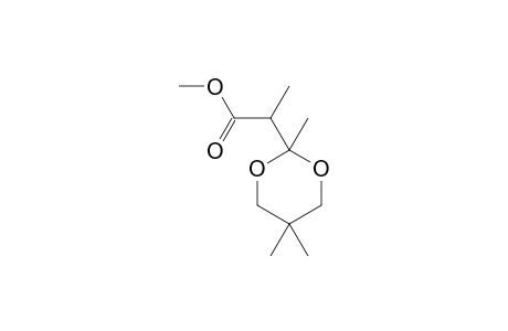 Methyl 2-(2,5,5-trimethyl-1,3-dioxan-2-yl)propanoate