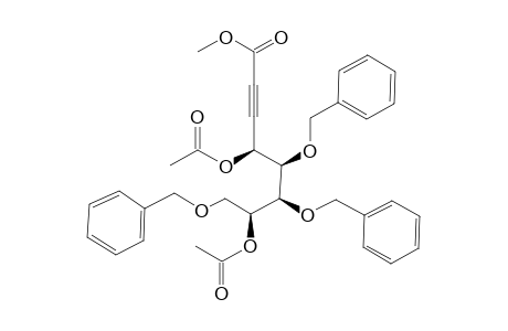 METHYL-4,7-DI-O-ACETYL-5,6,8-TRI-O-BENZYL-2,3-DIDEOXY-D-ALTRO-2-YNOATE