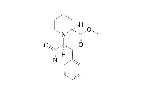 METHYL-(2S,1S)-1-(1-CARBAMOYL-3-PHENYL-1-ETHYL)-PIPERIDINE-2-CARBOXYLATE