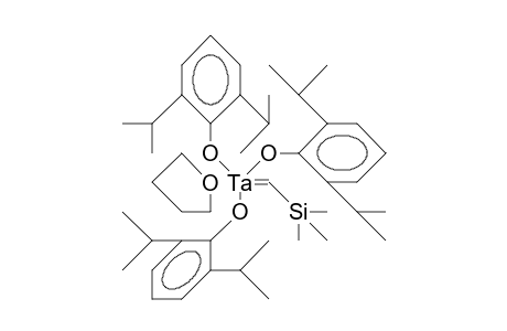 Tris(2,6-diisopropyl-phenoxy)-(trimethylsilyl-methylidene) tantalum tetrahydrofuran complex