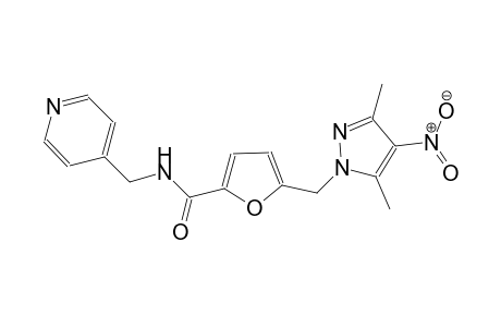 5-[(3,5-dimethyl-4-nitro-1H-pyrazol-1-yl)methyl]-N-(4-pyridinylmethyl)-2-furamide