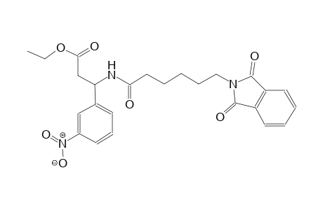 benzenepropanoic acid, beta-[[6-(1,3-dihydro-1,3-dioxo-2H-isoindol-2-yl)-1-oxohexyl]amino]-3-nitro-, ethyl ester