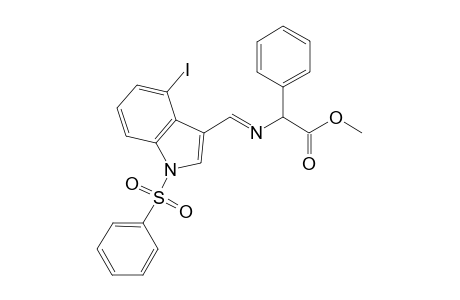 Methyl N-(4-iodo-N-phenylsulponylindolyl-3-methylene)phenylglycinate