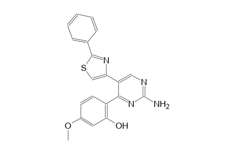 phenol, 2-[2-amino-5-(2-phenyl-4-thiazolyl)-4-pyrimidinyl]-5-methoxy-