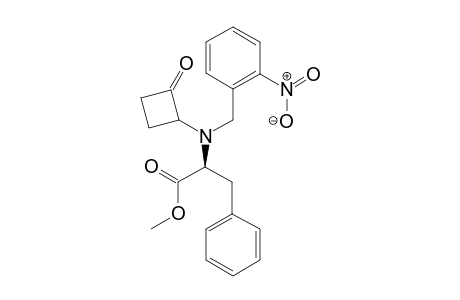 (2S)-methyl 2-((2-nitrobenzyl)(2-oxocyclobutyl)amino)-3-phenylpropanoate