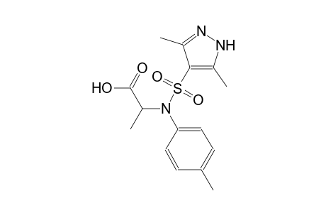 alanine, N-[(3,5-dimethyl-1H-pyrazol-4-yl)sulfonyl]-N-(4-methylphenyl)-
