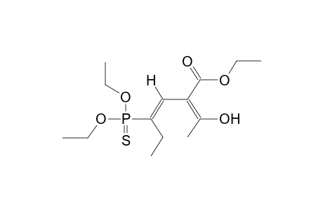 DIETHYL 1-ETHYL-3-CARBOETHOXY-4-HYDROXY-1,3(Z)-PENTADIENYLTHIOPHOSPHONATE