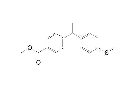 methyl 4-(1-(4-(methylthio)phenyl)ethyl)benzoate