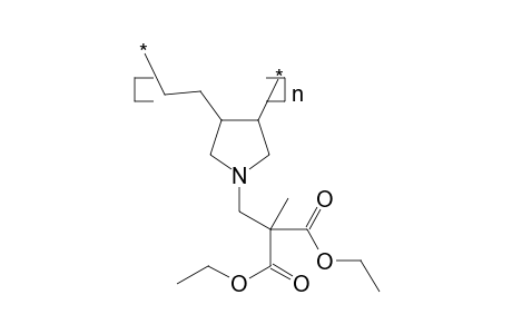 Poly[ethylene-alt-n-2,2-bis(ethoxycarbonyl)propyl-3,4-pyrrolidinediyl]