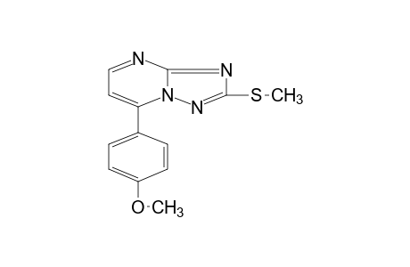 7-(p-METHOXYPHENYL)-2-(METHYLTHIO)-s-TRIAZOLO[1,5-a]PYRIMIDINE