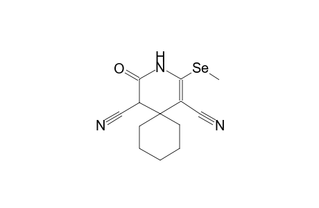 2-(methylselanyl)-4-oxo-3-azaspiro[5.5]undec-1-ene-1,5-dicarbonitrile