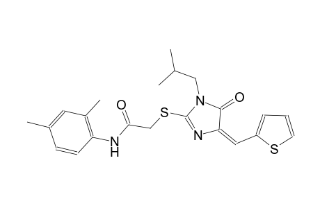 N-(2,4-dimethylphenyl)-2-{[(4E)-1-isobutyl-5-oxo-4-(2-thienylmethylene)-4,5-dihydro-1H-imidazol-2-yl]sulfanyl}acetamide