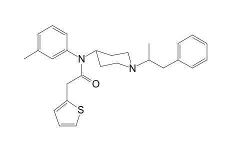 N-3-Methylphenyl-2-(thiophen-2-yl)-N-[1-(1-phenylpropan-2-yl)piperidin-4-yl]acetamide