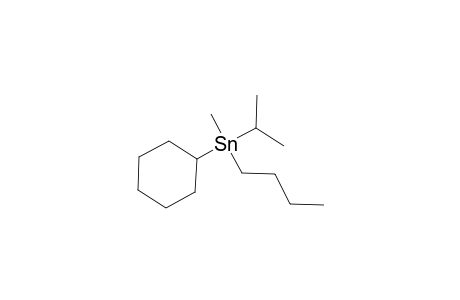 Stannane, butylcyclohexylmethyl(1-methylethyl)-