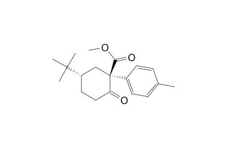 Cyclohexanecarboxylic acid, 5-(1,1-dimethylethyl)-1-(4-methylphenyl)-2-oxo-, methyl ester, trans-