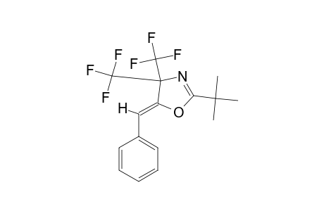 5-(Z)-BENZYLIDENE-2-(TERT.-BUTYL)-4,4-BIS-(TRIFLUOROMETHYL)-2-OXAZOLINE