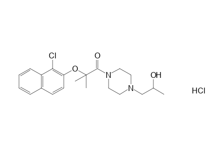 4-{2-[(1-chloro-2-naphthyl)oxy]-2-methylpropionyl}-alpha-methyl-1-piperazineethanol, monohydrochloride