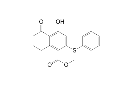 1-Hydroxy-3-(phenylthio)-4-(methoxycarbonyl)-5,6-dihydronaphthalene-8(7H)-one