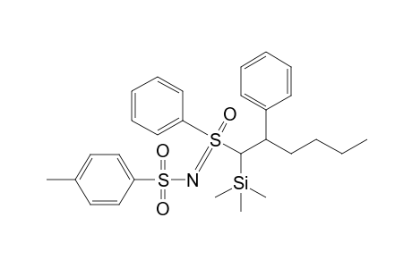 S-Phenyl-S-(1-trimethylsilyl-2-phenyl)hexyl-N-(toluene-p-sulfonyl)sulfoximine