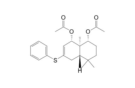 1,8-Naphthalenediol, 1,2,3,4,4a,5,8,8a-octahydro-4,4,8a-trimethyl-6-(phenylthio)-, diacetate, (1.alpha.,4a.beta.,8.alpha.,8a.alpha.)-