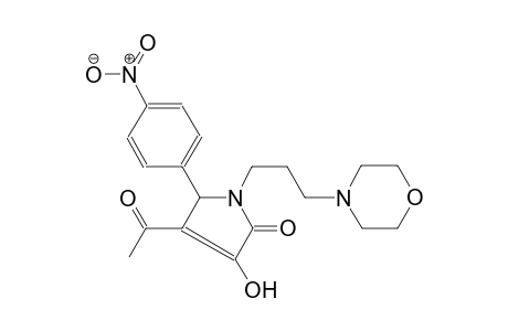 4-acetyl-3-hydroxy-1-[3-(4-morpholinyl)propyl]-5-(4-nitrophenyl)-1,5-dihydro-2H-pyrrol-2-one