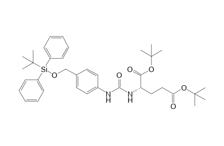(2S)-2-[[4-[[tert-butyl(diphenyl)silyl]oxymethyl]phenyl]carbamoylamino]glutaric acid ditert-butyl ester