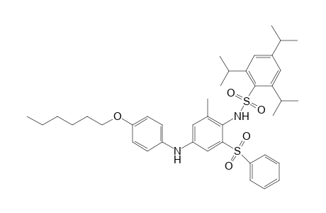 Benzenesulfonamide, N-[4-[[4-(hexyloxy)phenyl]amino]-2-methyl-6-(phenylsulfonyl)phenyl]-2,4,6-tris(1-methylethyl)-