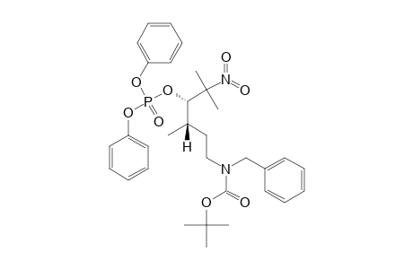 SYN-N-BENZYL-N-(TERT.-BUTYLOXYCARBONYL)-3,5-DIMETHYL-5-NITRO-3-(DIPHENYLPHOSPHATOXY)-HEXYLAMINE