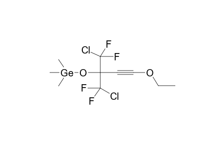 ETHYLOXY(2-TRIMETHYLGERMYLOXY-1,3-DICHLOROTETRAFLUORO-2-PROPYL)ACETYLENE