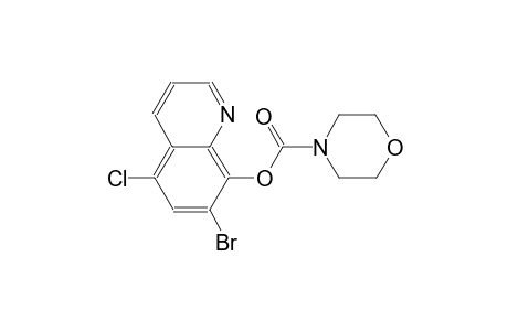 4-morpholinecarboxylic acid, 7-bromo-5-chloro-8-quinolinyl ester