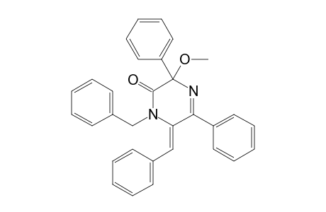 (Z)-1-BENZYL-6-BENZYLIDENE-3-METHOXY-3,5-DIPHENYL-3,6-DIHYDROPYRAZIN-2(1H)-ONE