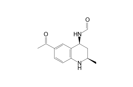 cis-6-Acetyl-4-formamido-2-methyl-1,2,3,4-tetrahydroquinoline