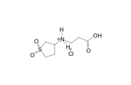N-(2-carboxyethyl)tetrahydro-3-thiophenaminium 1,1-dioxide chloride