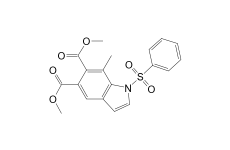 1H-Indole-5,6-dicarboxylic acid, 7-methyl-1-(phenylsulfonyl)-, dimethyl ester